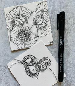 Floral Zentangle pic 1